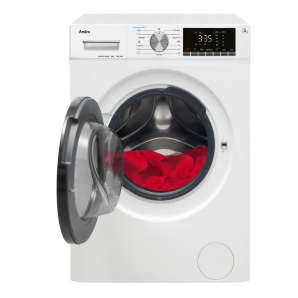 AMICA pralni stroj PPF 81415 BW [A -10%, 8kg, 1400 o/min, bela]