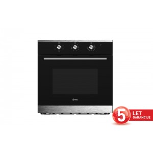 VOX vgradna pečica EBM 7000B IX [70 L, 5 programov, črna/INOX]