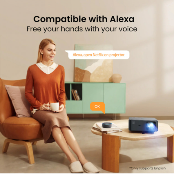 Yaber pametni projektor K2s pro Sound by JBL Google TV