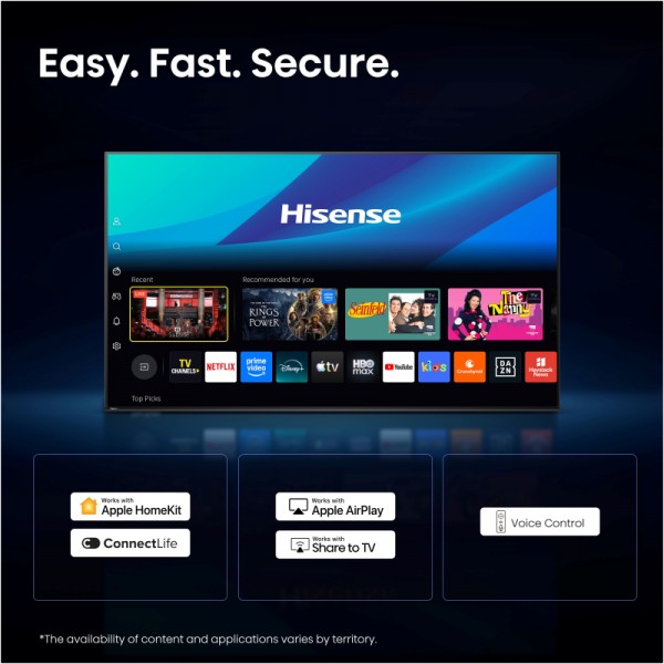HISENSE QLED TV 85E7S PRO Smart TV 4K 144 Hz