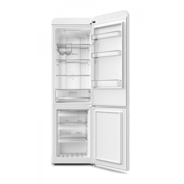 AMICA kombinirani hladilnik FK3495.3FWAA [E, NoFrost, 250l, retro, bela]