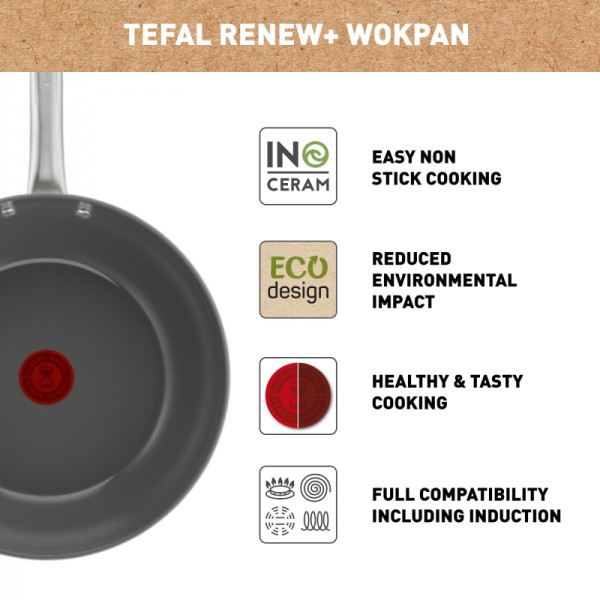 TEFAL Renew+ Vok ponev 28cm [C4241943]
