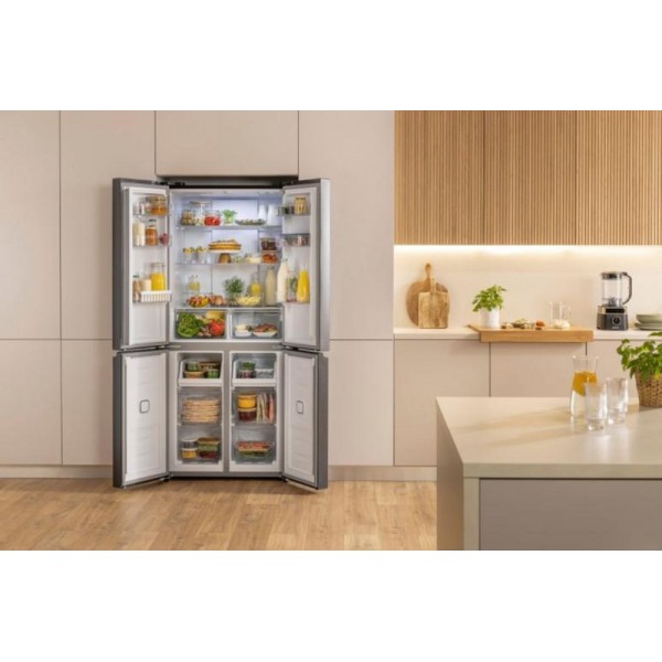 Gorenje 4-vratni hladilnik NRM819E61BX H:286L, Z:149L,1900x794x650mm, črn