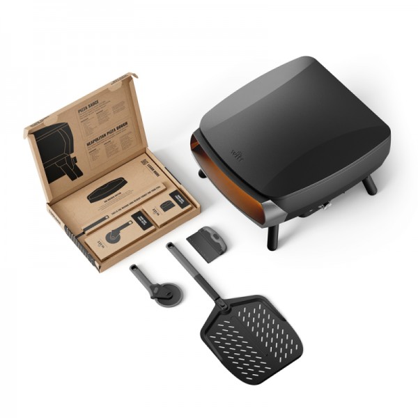 WITT plinska peč za pico PICCOLO Rotante 13, črna + komplet dodatkov