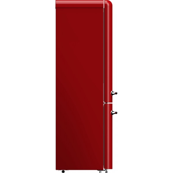 AMICA kombinirani hladilnik FK3495.3FRAA [E, NoFrost, 250l, retro, rdeča]