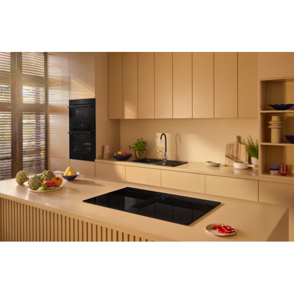 AMICA ind. plošča z vg. napo DSI 841 SBB [D, 84cm, inox/črna]