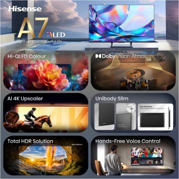 HISENSE QLED TV UHD 43A7S HISENSE QLED TV UHD 43A7S