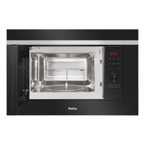 AMICA vgradna mikr. pečica AMGB20E2GB F-TYPE [20l, grill, 700W, črna]