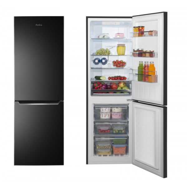 AMICA kombinirani hladilnik FK2695.4FT [E, NoFrost, 236l, temni INOX]