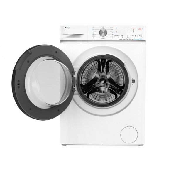 AMICA pralni stroj PPF 71235 BW [A, 7kg, 1200 o/min, Inverter, bela]