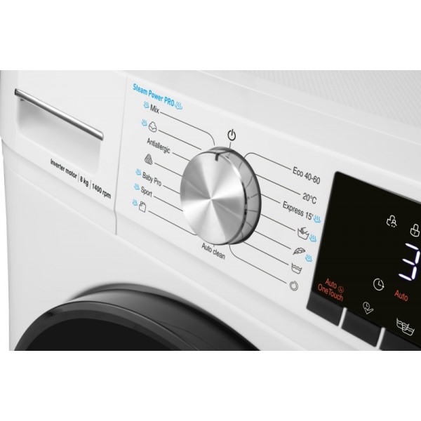 AMICA pralni stroj PPF 81415 BW [A -10%, 8kg, 1400 o/min, bela]