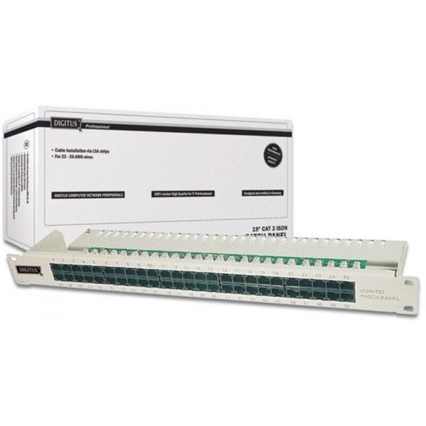 Patch panel ISDN 50xRJ45