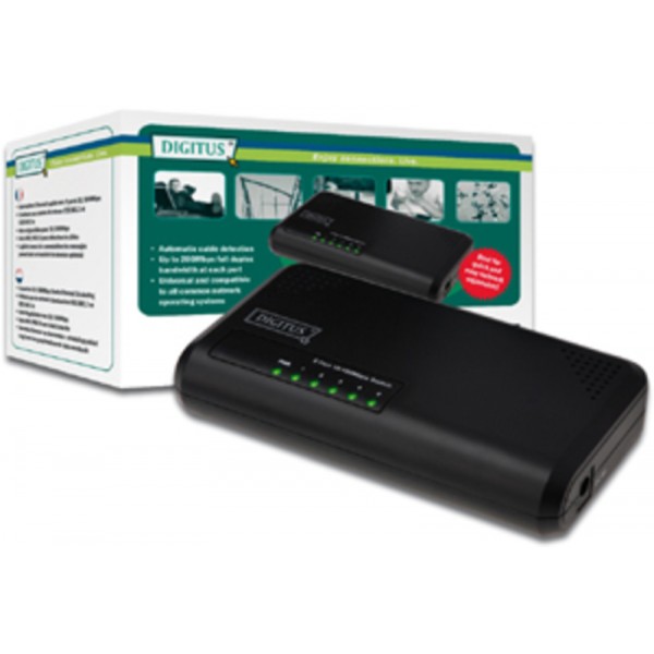 DIGITUS N-Way-Switch 5 Port 10/100
