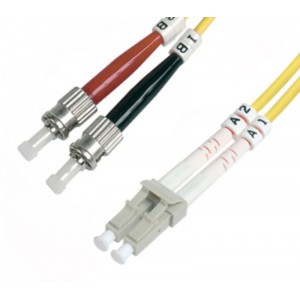 Optični patch kabel-Duplex E9/125 FC<>LC 1m