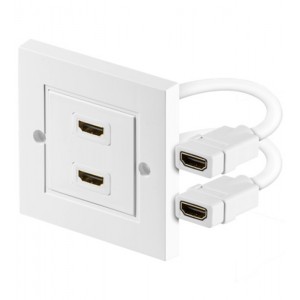 Doza stenska HDMI 2port