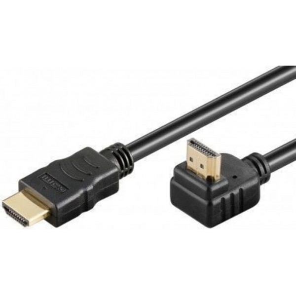 HDMI/A kabel 19 Pol moški - moški 2,0m - kotni 90°