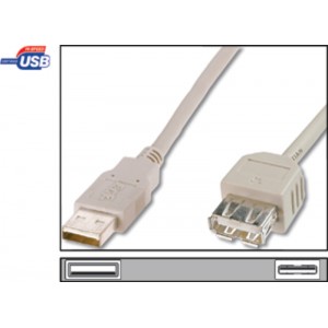 USB podaljšek USB 2.0 A/moški <> A/ženski 0,30m