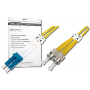 Optični patch kabel-Duplex E9/125 LC<>ST 3m