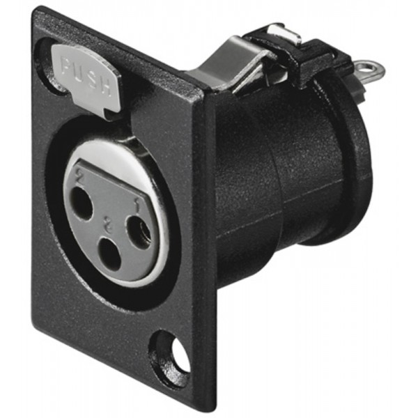 Vtičnica mikrofonska 3 polna XLR 187HQ