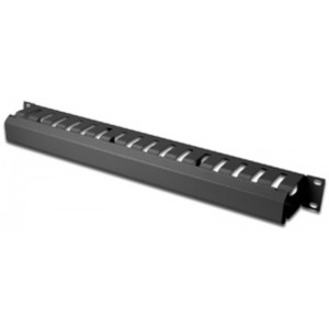 19" organizator kablov 1U - kletka črna