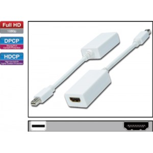 Adapter MINI DisplayPort moški - ženski HDMI  0,15m