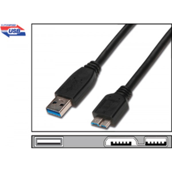 USB kabel 3.0 A /m <> USB B /m MICRO 1m