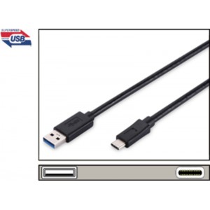 USB kabel 3.0 A /m <> USB C™/m 1m Super Speed