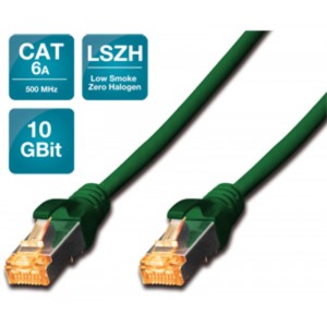 Patch kabel Cat.6A SFTP 5m zelen