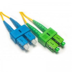 Optični patch kabel-Duplex E9/125 SC/APC<>SC 15m