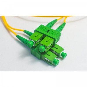 Optični patch kabel-Duplex E9/125 SC/APC<>SC/APC 1m