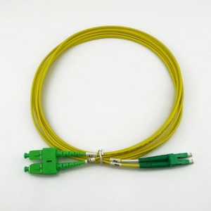 Optični patch kabel-Duplex E9/125 LC/APC<>SC/APC 3m