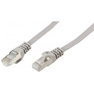 Patch kabel Cat.6A SFTP, FLAT  2m sivi