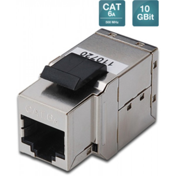 Modularni spojni I-člen CAT. 6A, 2 x RJ45 Ž za vgradnjo v panel, STP