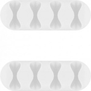 Držalo za kable - 4 linije, belo