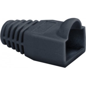 Zaščita za RJ45 Cat.5 konektorje črna 100 kom