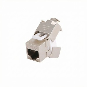 Keystone Jack Cat.6A RJ45 STP za montažo na inštalacijski kabel brez orodja