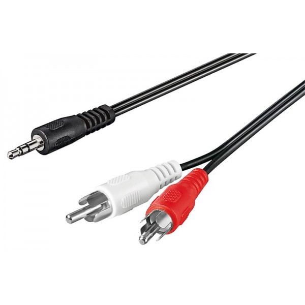 Audio stereo kabel  3,5mm moški - 2xCinch moški 5m