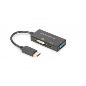 DIGITUS DisplayPort 3v1 adapter/pretvornik HDMI, DVI in VGA