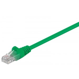 Patch kabel Cat.5 UTP  0,25m zeleni