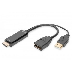 DIGITUS adapter 4K HDMI - HDMI na DisplayPort