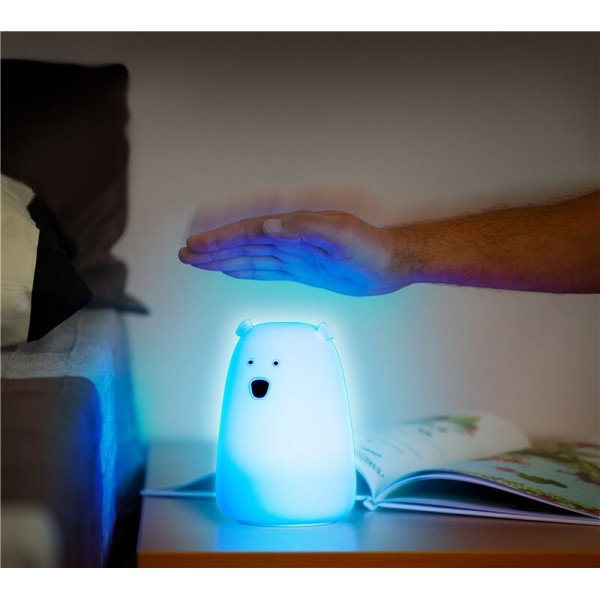 LED silikonska nočna svetilka "Ledeni medved"