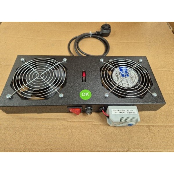 19¨ ventilator za zidne omare, 2x, RAL9005