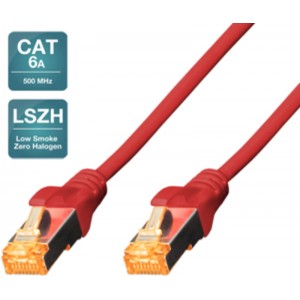 Patch kabel Cat.6A SFTP 0,25m rdeč