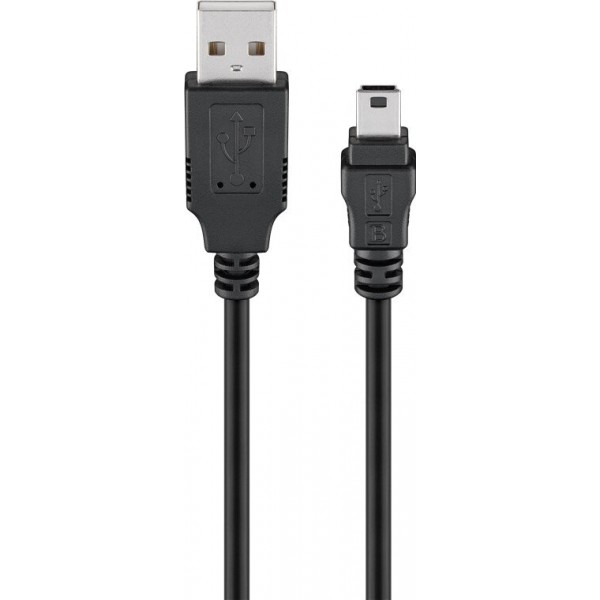 USB 2.0 Hi-Speed kabel USB A moški - MINI USB B, črn