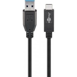 USB kabel 3.2 Gen. A /m <> USB C™/m 1m 3A Super Speed