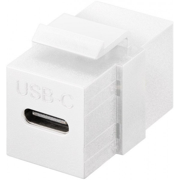 Keystone modul USB-C™ priključek, USB 3.2 Gen 2 (10 Gbit/s), bel