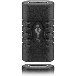 Adapter USB-C™ ženski na USB-C™ ženski,  spojni I člen, črn