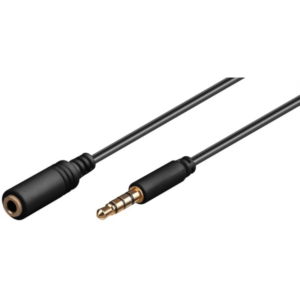 Slušalke in avdio podaljšek AUX, 4-polni. 3,5 mm SLIM, CU