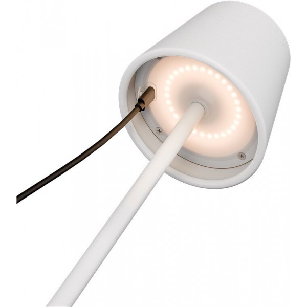 Brezžična LED namizna svetilka, bela