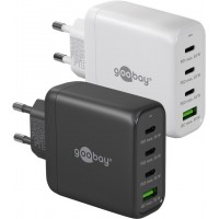Napajalni adapter GeN NANO multiport USB QC 3.0 in 3x USB-C™ hitri polnilnik 68W, do 3A, črn